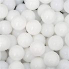 LittleTom 50 db 5,5 cm-es golyós készlet medencék kitöltéséhez játék gyerekeknek, fehér