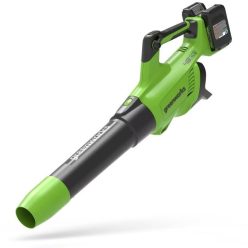   Greenworks lombfúvó akkumulátoros 48V 2x24v, 193km/h + Töltővel,Akkumlátor nélkül! 1xHASZNÁLT