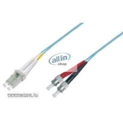   M-CAB 7003314 optikai patch kábel 50/125 LC-ST Duplex 2m - Türkizkék