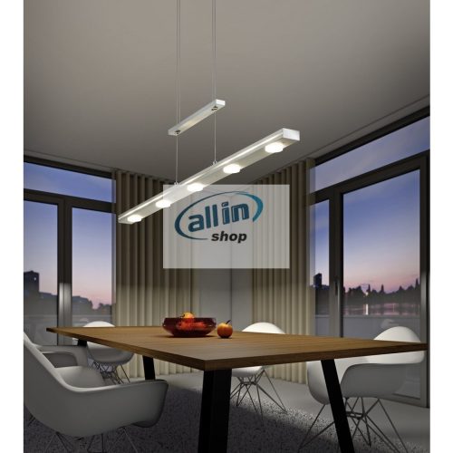 Trio 379190707 Többágú függeszték LACAL matt nikkel fém 7 x SMD, 3,5W, 3000 + 5000K