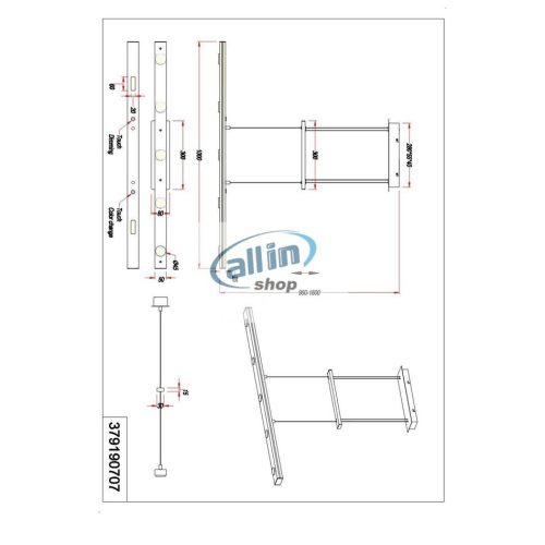Trio 379190707 Többágú függeszték LACAL matt nikkel fém 7 x SMD, 3,5W, 3000 + 5000K
