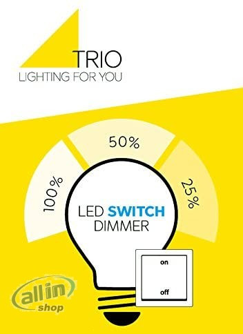 Trio 379190707 Többágú függeszték LACAL matt nikkel fém 7 x SMD, 3,5W, 3000 + 5000K