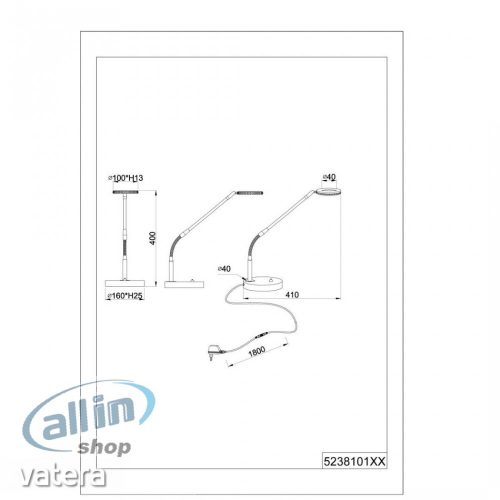 TRIO 523810108 MICHIGAN, Asztali lámpa