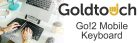 Goldtouch GTP-0044GE Go! 2 Bluetooth vezeték nélküli mobil billentyűzet[német elrendezés]