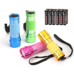   Everbrite Mini alumínium LED zseblámpa készlet nyakpánttal