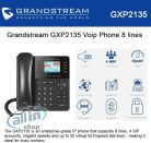 Grandstream GXP2135 Multi-Line VoIP Telefon - Fekete