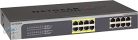 Netgear JGS516PENETGEAR ProSafe Plus JGS516PE - Kapcsoló - nem menedzselhető - 8 x 10/100/1000 (PoE)