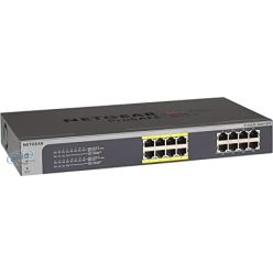   Netgear JGS516PENETGEAR ProSafe Plus JGS516PE - Kapcsoló - nem menedzselhető - 8 x 10/100/1000 (PoE)