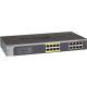 Netgear JGS516PENETGEAR ProSafe Plus JGS516PE - Kapcsoló - nem menedzselhető - 8 x 10/100/1000 (PoE)