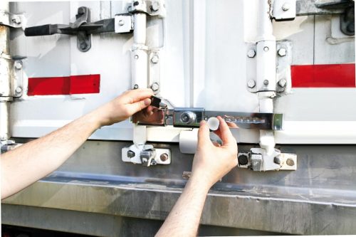 LAMPA 98698 konténer hátsó ajtó lopásgátló bilincs