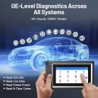 TOPDON szkenner AD800BT V2.0, kétirányú szkenner, teljes rendszerdiagnosztikai eszköz minden járműhöz, autóipari diagnosztikai szkenner autóhoz, 28+ szolgáltatás, FCA AutoAuth, CANFD