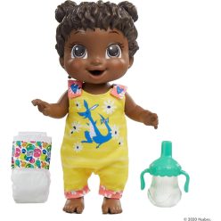   Baby Alive Baby Gotta Bounce Doll, Fekete hajú játék baba gyerekeknek 3 éves kortól