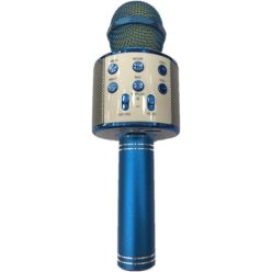   WS-858 vezeték nélküli karaoke kézi USB KTV lejátszó Bluetooth mikrofon - kék