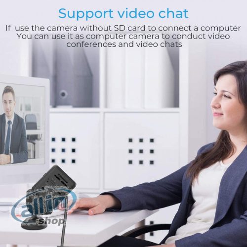 Mini megfigyelő kamera, 1080P HD Hosszú akkumulátor üzemidő,Videohívás,IR éjszakai látás