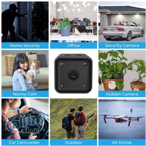 Mini megfigyelő kamera, 1080P HD Hosszú akkumulátor üzemidő,Videohívás,IR éjszakai látás