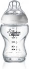  Tommee Tippee Closer to Nature Glass cumisüveg mell alakú cumival és kólika elleni szeleppel, 250 ml, 1 db-os kiszerelés