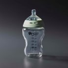  Tommee Tippee Closer to Nature Glass cumisüveg mell alakú cumival és kólika elleni szeleppel, 250 ml, 1 db-os kiszerelés