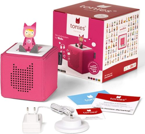 tonies Toniebox Starter Set Kreatív Tonie Figurával – Pink, német nyelvű
