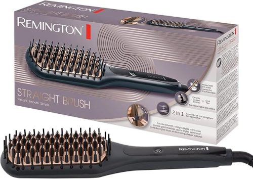 Remington CB7400 2 az 1-ben hajsimító kefe – hajvasaló és hajkefe egyben, digitális kijelzővel, fekete
