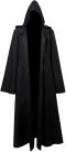 Fuman Jedi Robe Deluxe Cosplay Jelmez – fekete Jedi köpeny (3XL)