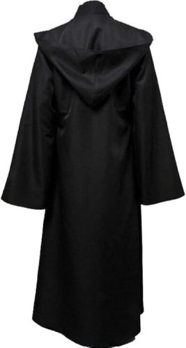 Fuman Jedi Robe Deluxe Cosplay Jelmez – fekete Jedi köpeny (3XL)