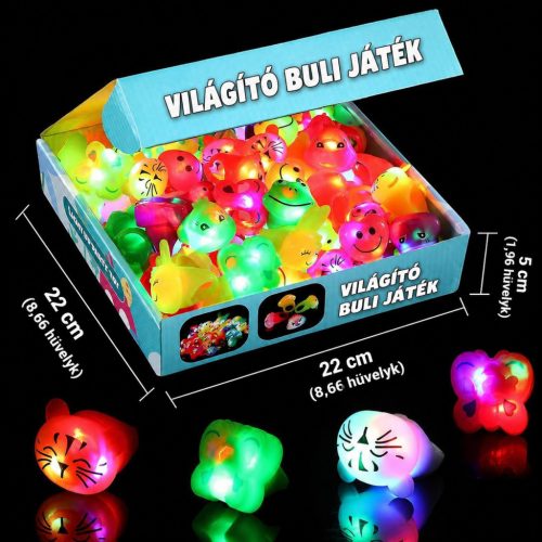 Mikulala 36 darabos LED világító gyűrűk