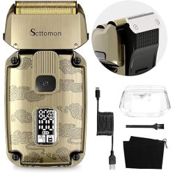   Scttomon elektromos borotva – vízálló, akkus, férfi arc- és fejborotva, haj- és szakállvágó