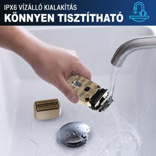 Scttomon elektromos borotva – vízálló, akkus, férfi arc- és fejborotva, haj- és szakállvágó