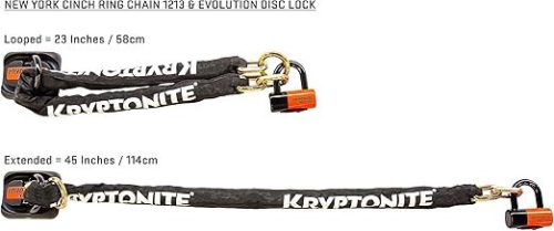 KRYPTONITE New York Chain Series 4 lopásgátló kerékpárlánc