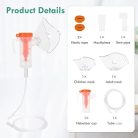 CARER SPARK univerzális inhalátor-kiegészítő készlet – tömlő és szájrész felnőtteknek és gyermekeknek