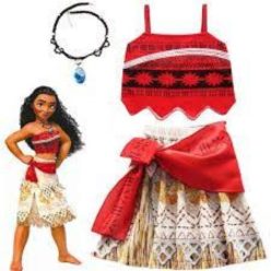 LCXYYY Vaiana (Moana) Hercegnő Jelmez Gyerekeknek (110 cm)