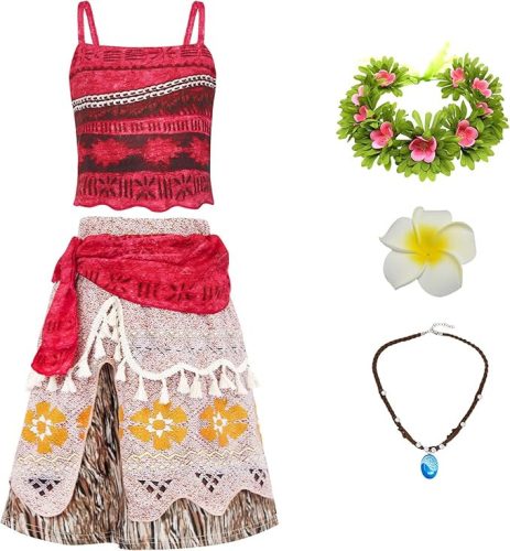 LCXYYY Vaiana (Moana) Hercegnő Jelmez Gyerekeknek (110 cm)