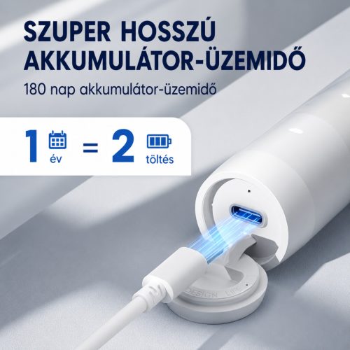 Oclean Flow szónikus elektromos fogkefe – IPX7, fehér