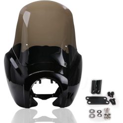   PACEWALKER 17″ magasságú Touring Sport szélvédő+burkolat szett – 5,75″ fényszórónyílással, Gloss fekete (Super Glide T‑Sport / FXDXT / FXR Long Style kompatibilitás)