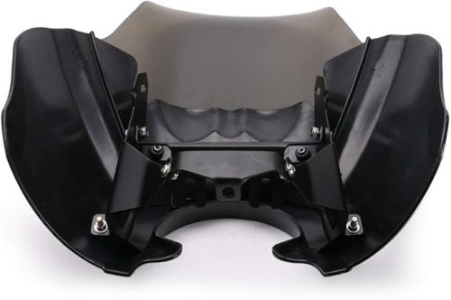 PACEWALKER 17″ magasságú Touring Sport szélvédő+burkolat szett – 5,75″ fényszórónyílással, Gloss fekete (Super Glide T‑Sport / FXDXT / FXR Long Style kompatibilitás)