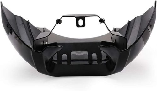 PACEWALKER 17″ magasságú Touring Sport szélvédő+burkolat szett – 5,75″ fényszórónyílással, Gloss fekete (Super Glide T‑Sport / FXDXT / FXR Long Style kompatibilitás)