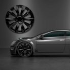 cartrend Delta kerékdísztárcsa 14 col, fekete, speciális ABS, ütésálló, 1 darab