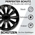 cartrend Delta kerékdísztárcsa 14 col, fekete, speciális ABS, ütésálló, 1 darab