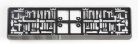 AUTO-STYLE 'Klick' műanyag rendszámtábla-tartó – 52 x 11 cm – króm