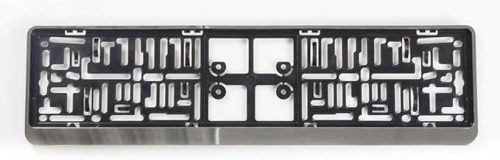 AUTO-STYLE 'Klick' műanyag rendszámtábla-tartó – 52 x 11 cm – króm