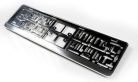 AUTO-STYLE 'Klick' műanyag rendszámtábla-tartó – 52 x 11 cm – króm