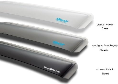 ClimAir szélterelő készlet Audi A4 B8 Limuzin/Kombi (2008–2015), króm ablakkeretes modellekhez – 2 darabos, hátsó ajtókra