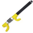 KRASER KR940B robusztus volánzár – sárga kiemeléssel, 5 jegyű kombinációs kóddal, vész‑kés törőkalapáccsal