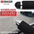 KRASER KR940B robusztus volánzár – sárga kiemeléssel, 5 jegyű kombinációs kóddal, vész‑kés törőkalapáccsal