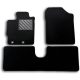 Padlószőnyeg készlet Toyota Yaris III (3/5 ajtós, 2011–2020), nem Hybrid, egyedi kialakítás, gumi talpbetéttel és rögzítő gombokkal, fekete
