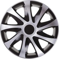   NRM Draco CS kerékdísztárcsa 13 col, fekete/ezüst, 4 darabos készlet