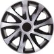 NRM Draco CS kerékdísztárcsa 13 col, fekete/ezüst, 4 darabos készlet