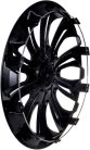 NRM Draco CS kerékdísztárcsa 13 col, fekete/ezüst, 4 darabos készlet