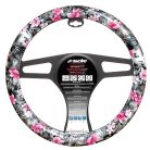 Simoni Racing CVT/36 kormányvédő – fekete, virágmintás