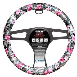   Simoni Racing CVT/36 kormányvédő – fekete, virágmintás